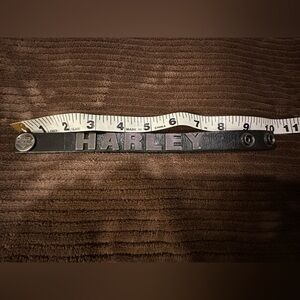 Harley-Davidson Black Leather Bracelet